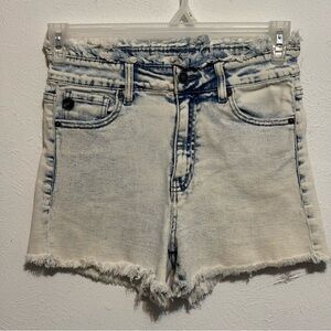 KanCan white wash cut off shorts Sz 9/28